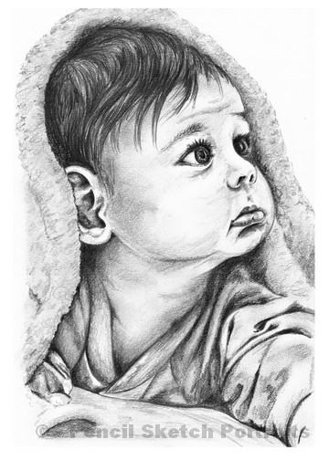 Cute Handmade Baby Portraits from Photos - BookMyPainting