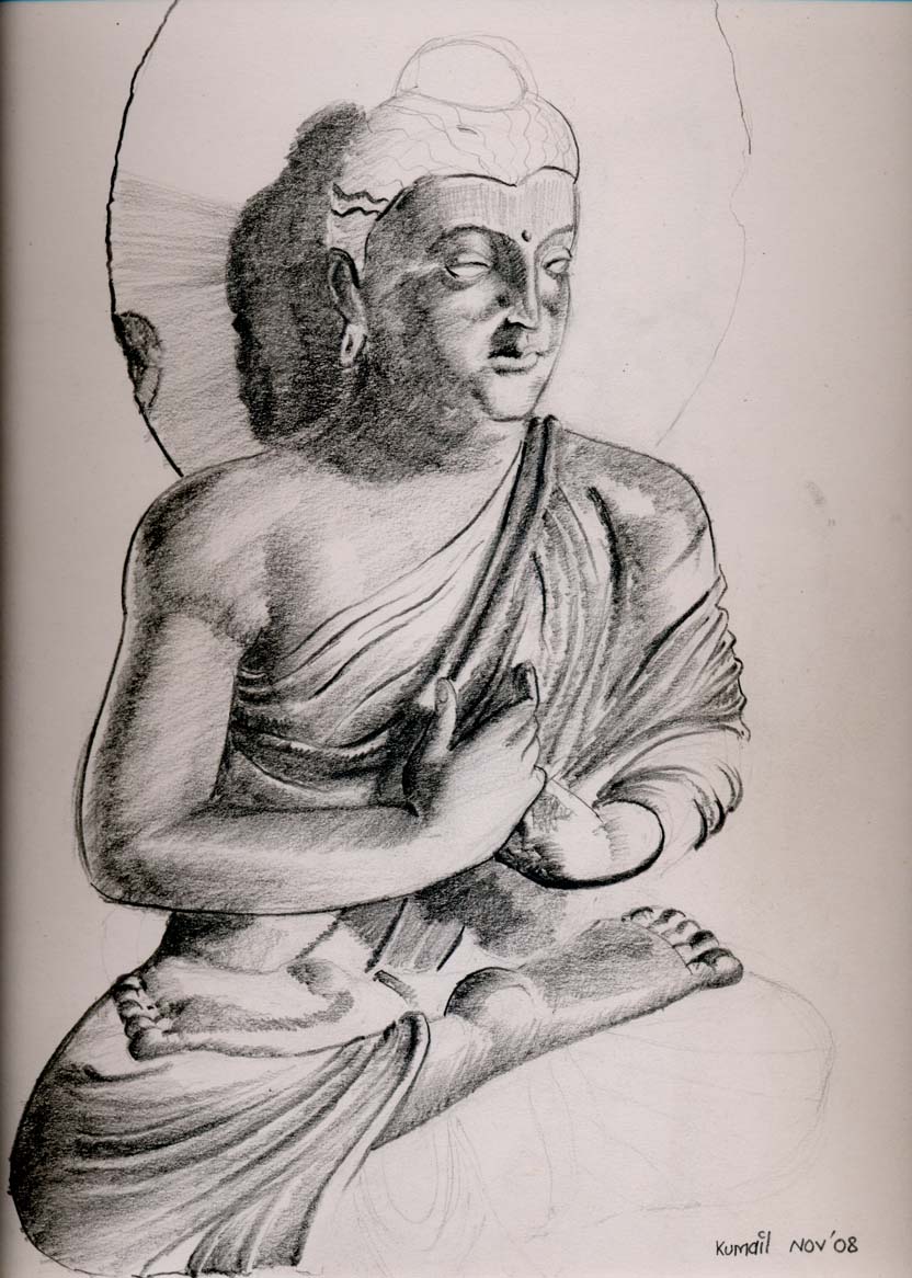 How To Draw Buddha, Step by Step, Drawing Guide, by Dawn - DragoArt