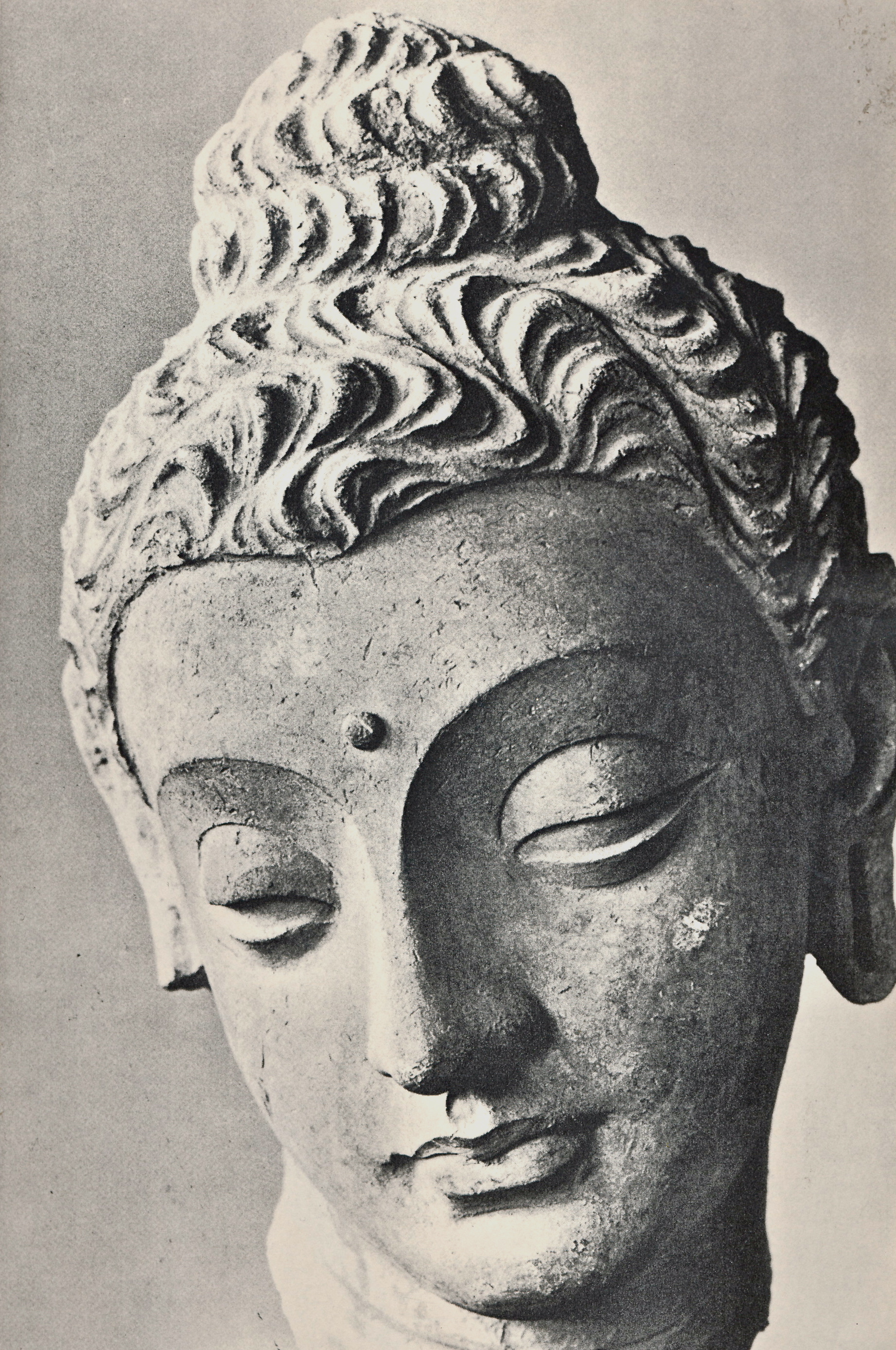 Buddha face over ornate mandala round pattern Vector Image