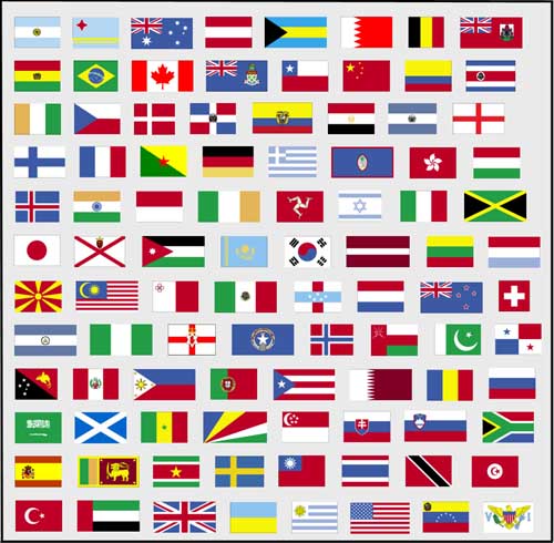 flags of countries around the world - get domain pictures 