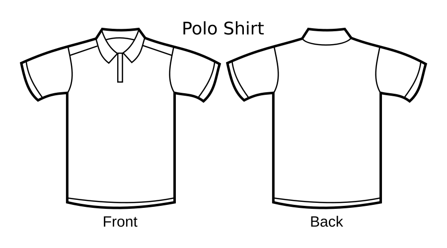 Polo Shirt Template Clipart, vector clip art online, royalty free 