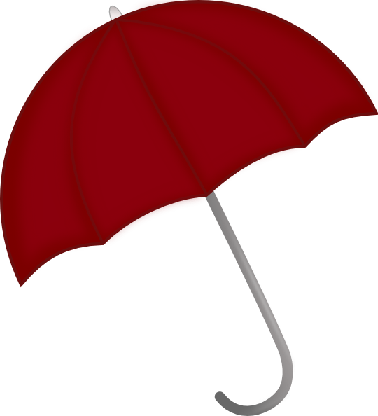 Red Umbrella clip art - vector clip art online, royalty free 