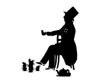 Alice And Wonderland Silhouette - Clipart library