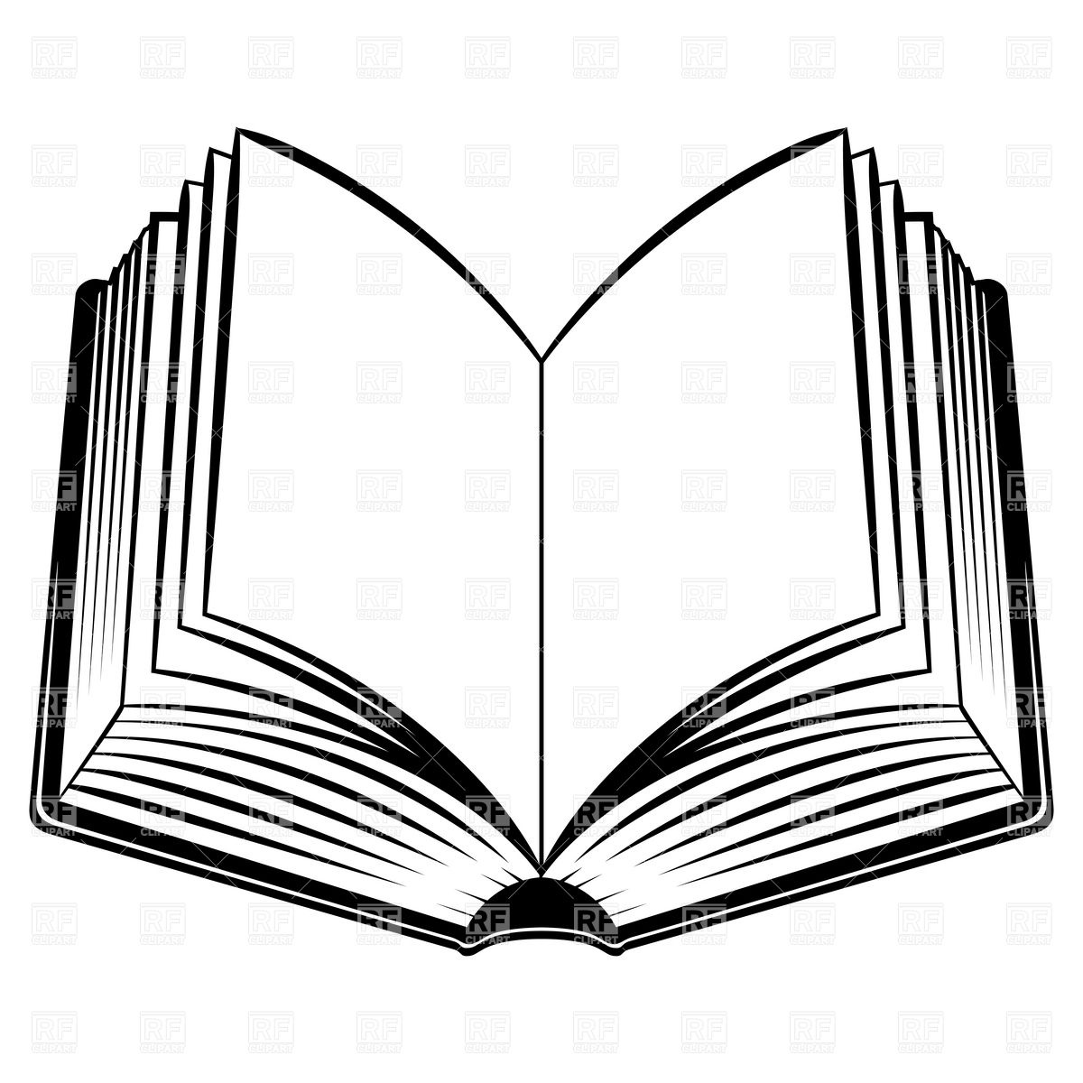 Open Book Outline Clipart | Clipart library - Free Clipart Images