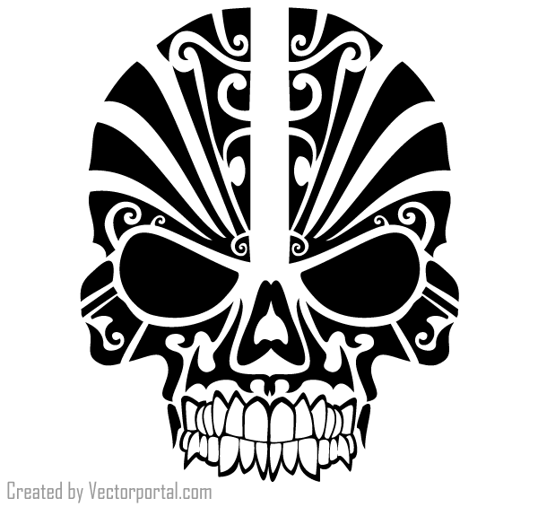 Free tribal skull tattoo designs - photo: download wallpaper 