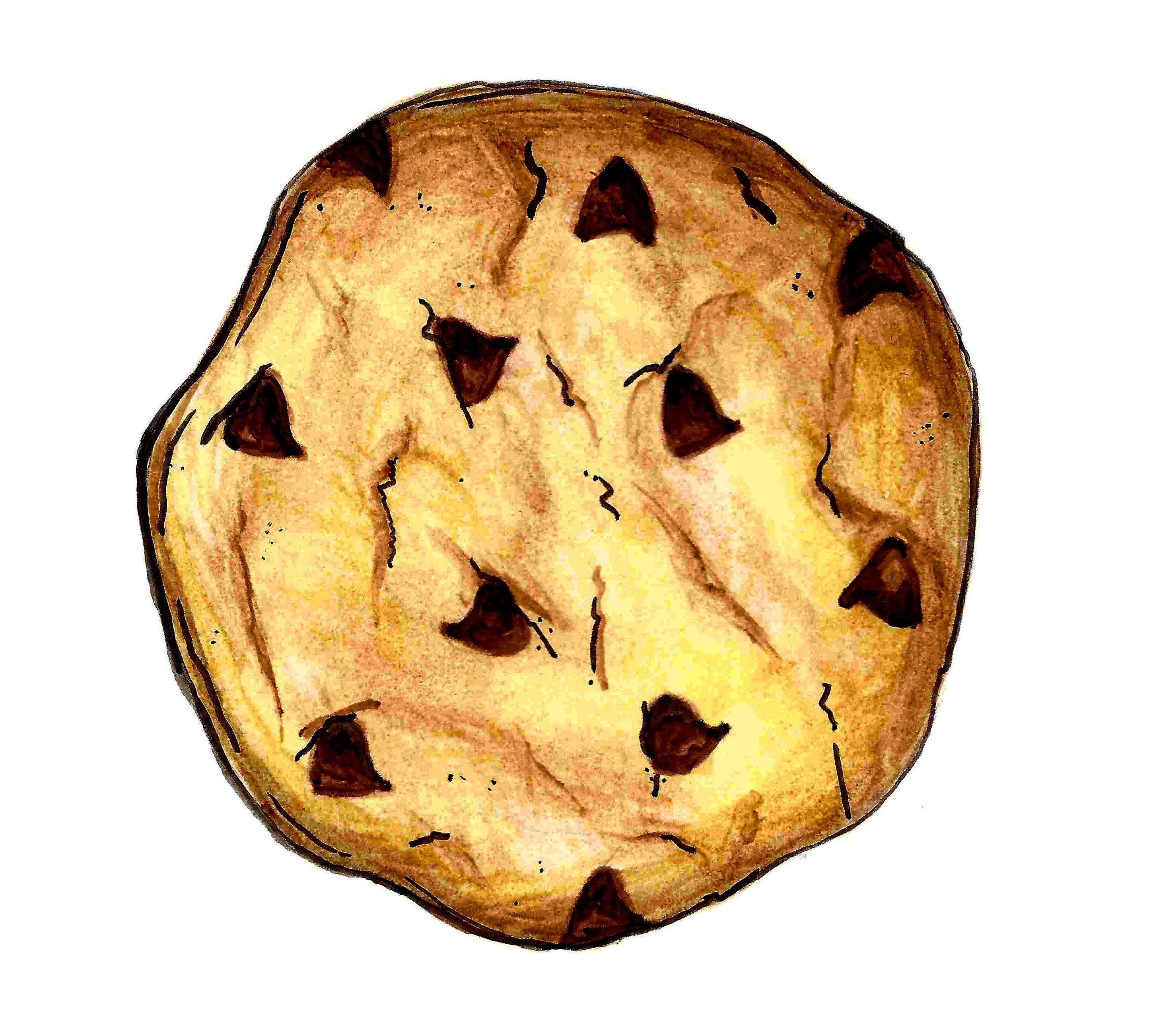 Pix For  Chocolate Chip Cookie Clipart