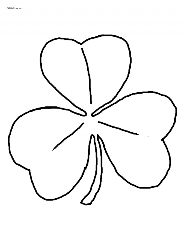 Shamrock Coloring Pages Free Coloring Pages 231897 Shamrock 