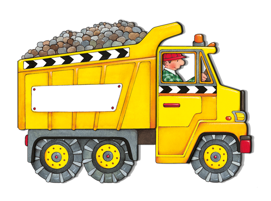 Clipart Construction Dump Truck Cartoon - Trucks Clip Art Frame Clip ...