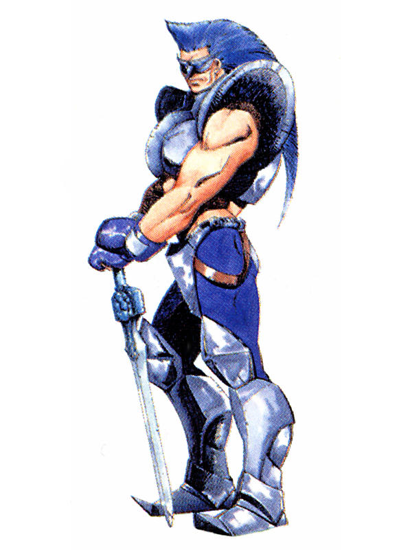 Strider Hiryu - Iconic 1990s Arcade Fighter Character Art