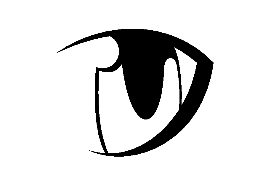 Anime Eyes -Free Line Art- by Wolf9848 on Clipart library