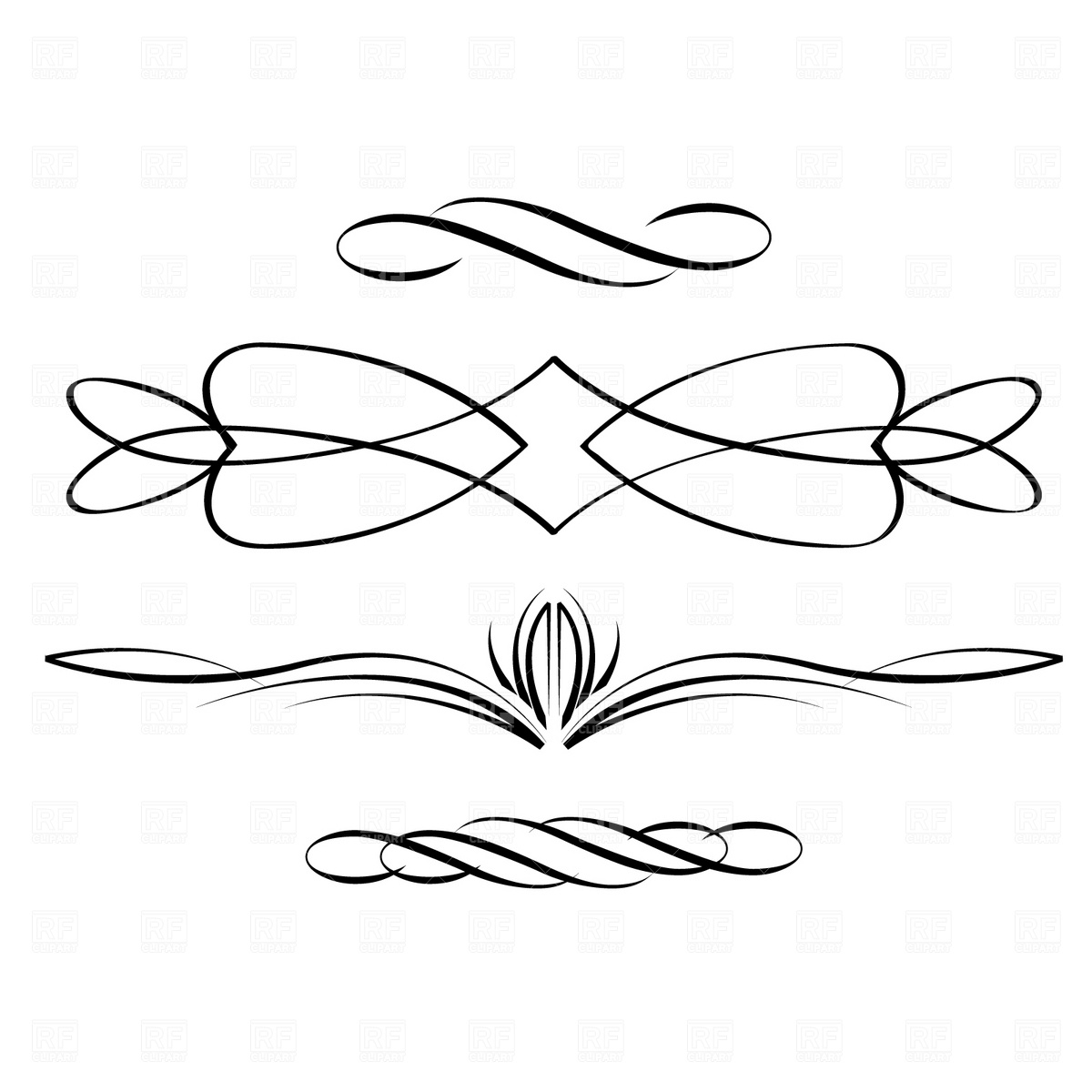 scroll symbols - Clip Art Library