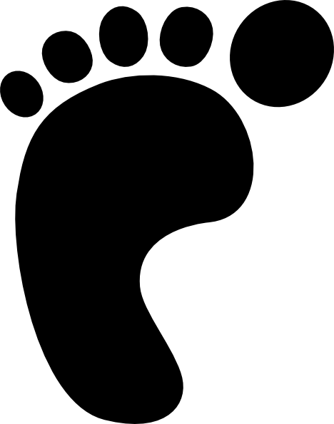Human Footprint Silhouette Icon - Free Vector Graphic