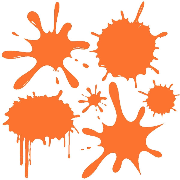 Popular items for splat wall decals 