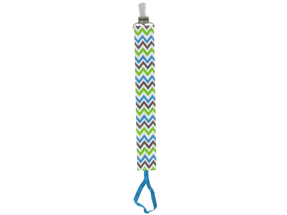 Chevron Pacifier Clip - Stylish & Secure Baby Accessory