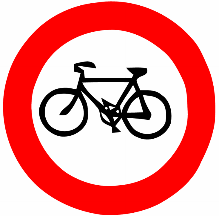 File:Bicycles prohibited (Israel road sign).png - Wikimedia Commons
