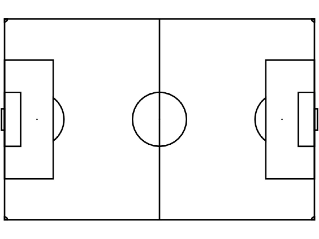 Pix For  Blank Soccer Field Dimensions