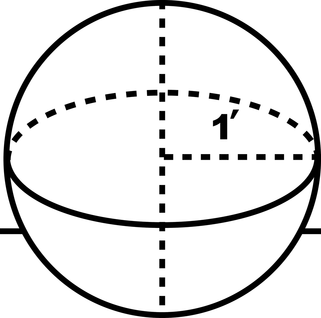 spheres with radius given - Clip Art Library