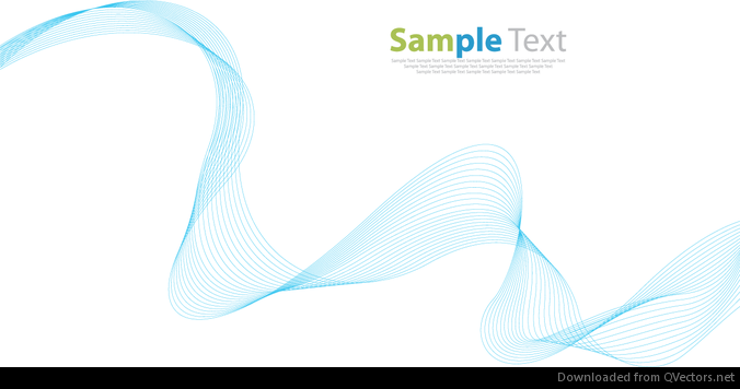 Vector Abstract Background with Blue Wave - Free Vector Download 
