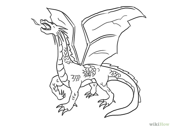 How to Draw a Dragon Head (with Pictures) - wikiHow  Easy dragon drawings,  Dragon head drawing, Simple dragon drawing