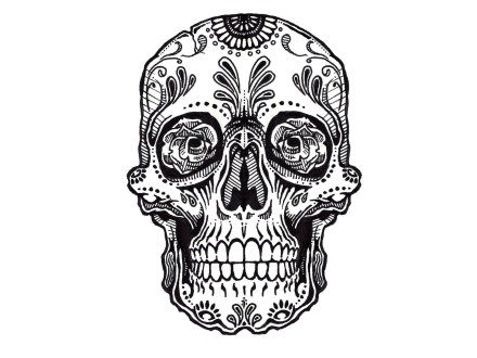Clipart Royalty Free Mexican Art Pinterest Tattoo - Gangster Skull Tattoo  Designs - 600x642 PNG Download - PNGkit