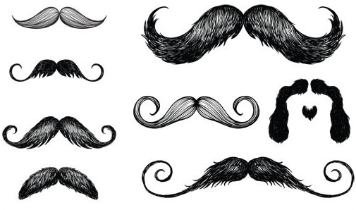 Mustache Set free vector People vector free download