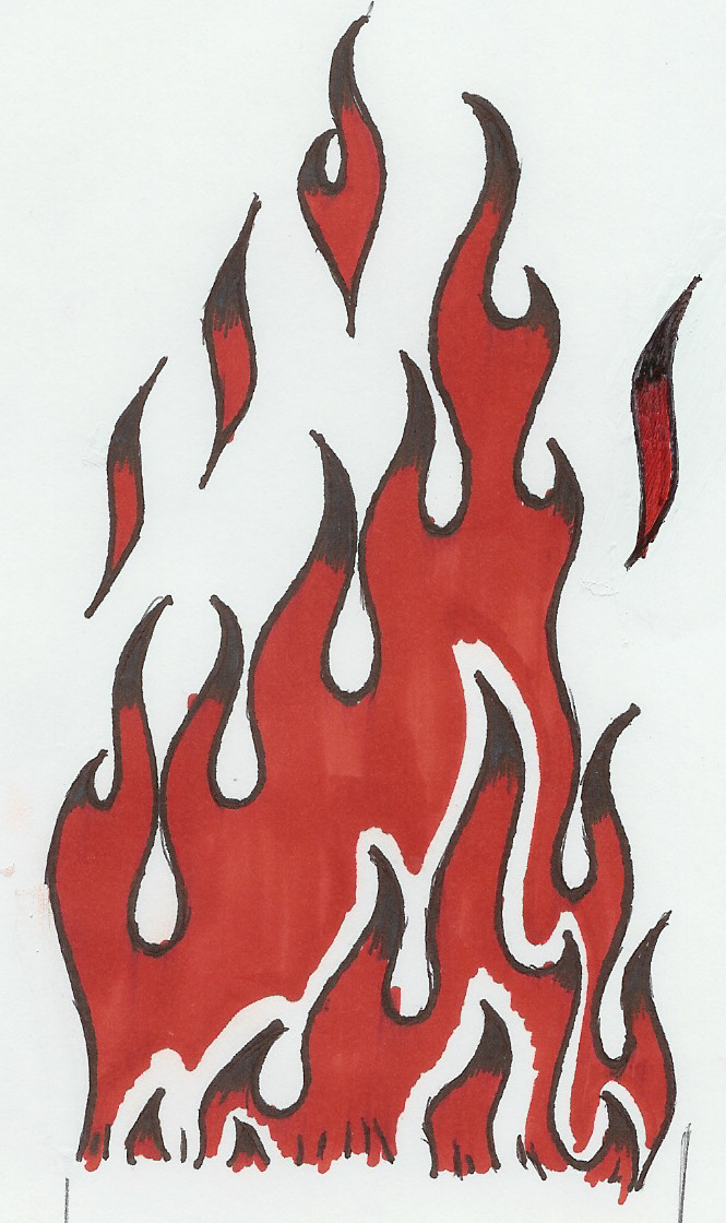 flame tattoo designs outline - Clip Art Library
