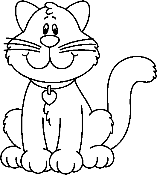 Black And White Cat Clipart - Gallery