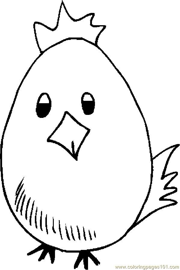 Coloring Pages Egg Chick (Entertainment  Holidays) - free 