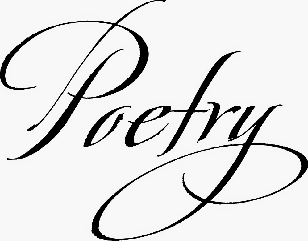 poetry in fancy font - Clip Art Library