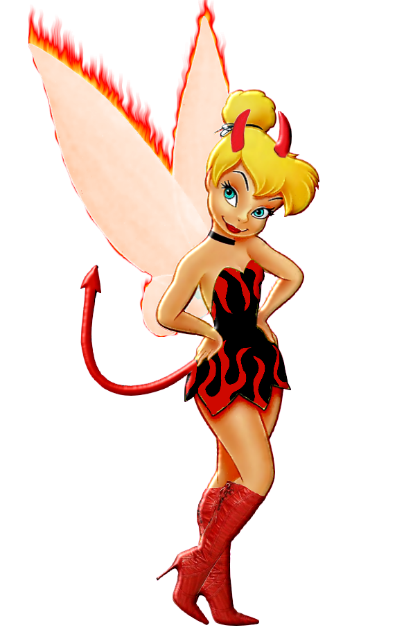 tinker bell on fire - Clip Art Library