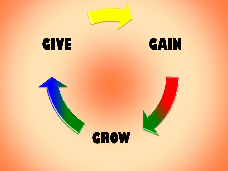 The Give-Gain-Grow Cycle: A Framework for Sustainable Success