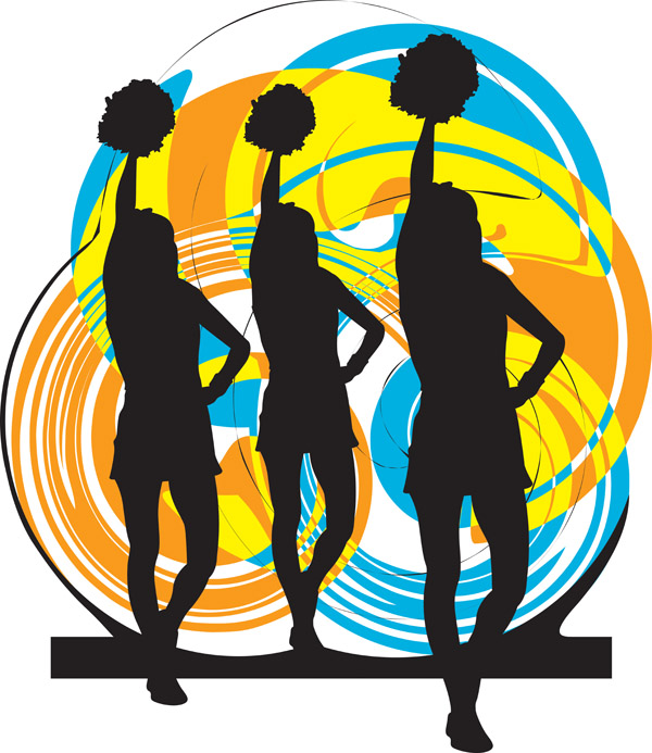 vector cheer dance logo - Clip Art Library