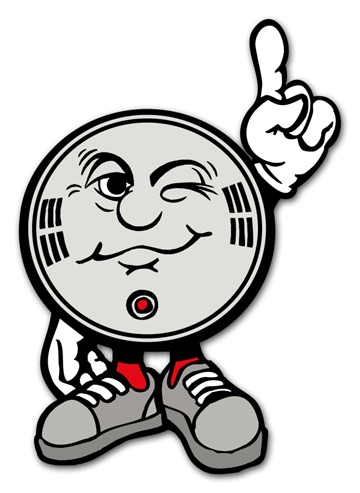 Smoke Detector Safety Mascot - Fun & Educational Fire Safety Icon