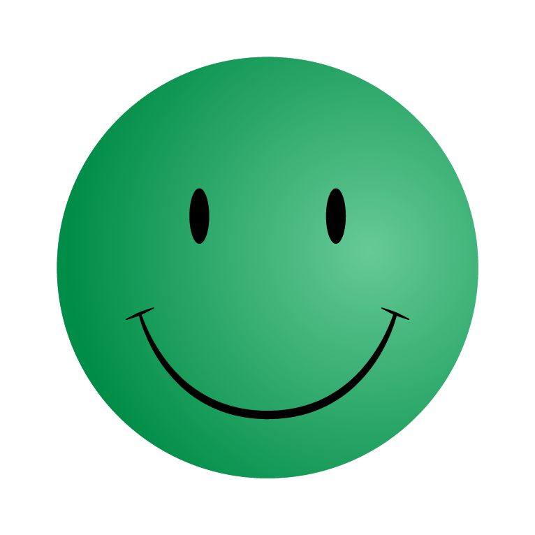 Green Smiley Face Png