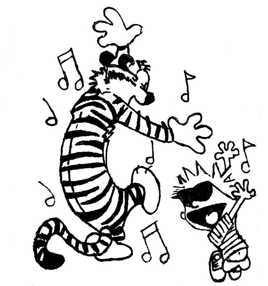 Calvin And Hobbes Wallpaper Dancing