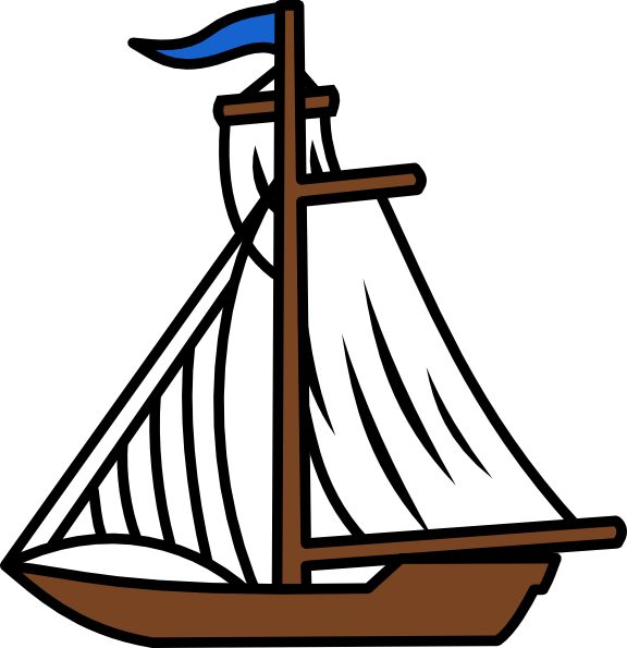 Cartoon Sailing Boat - Clipart library