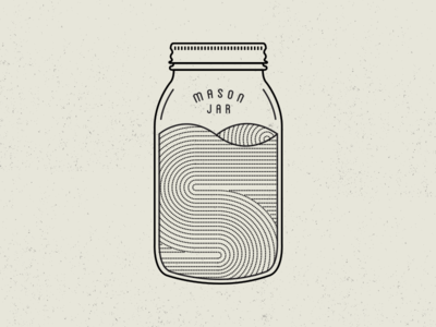 Dribbble - Mason Jar by Jeremy Booth