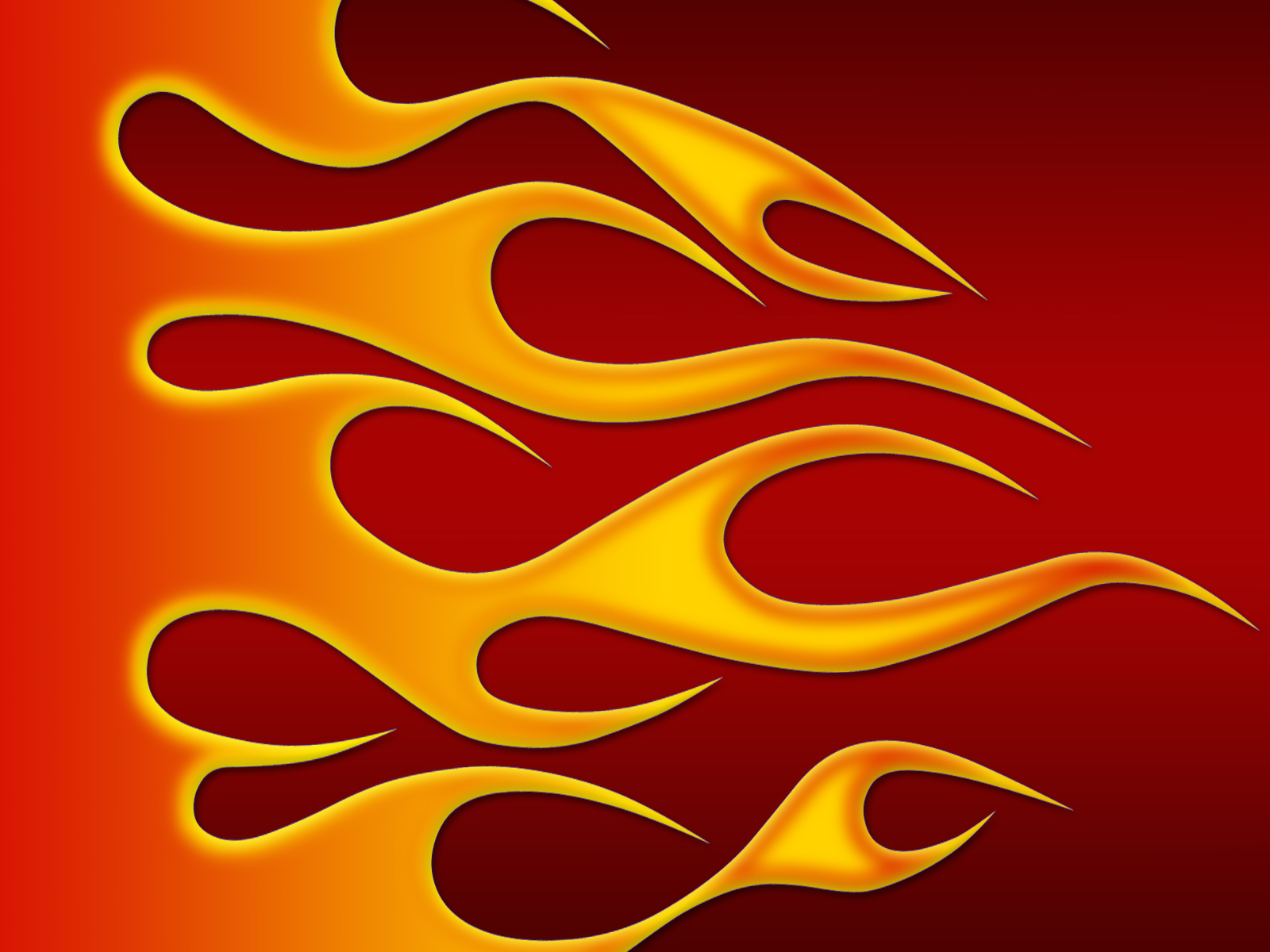 hot rod flames outline - Clip Art Library