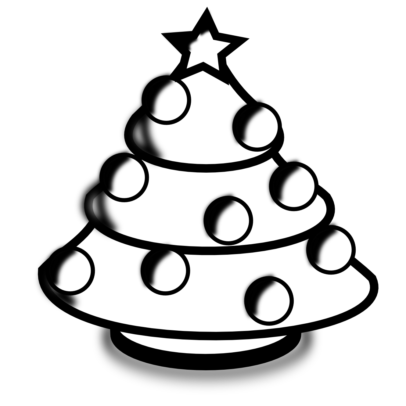 Kawaii Christmas Tree Drawing Outline Sketch Vector, Christmas Tree Drawing,  Christmas Tree Outline, Christmas Tree Sketch PNG and Vector with  Transparent Background for Free Download