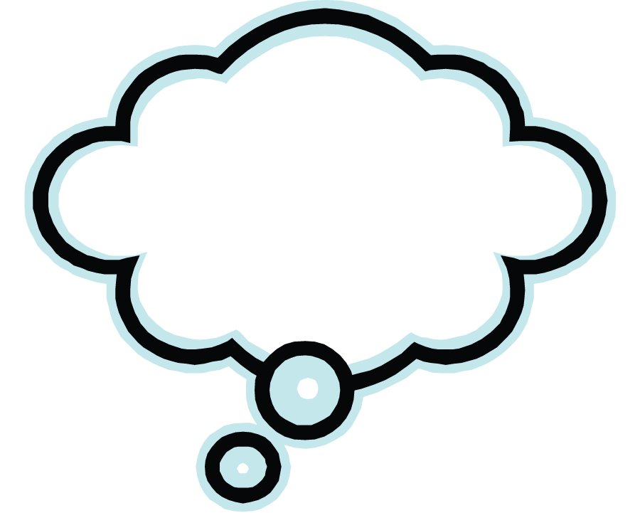 Cartoon Thought Bubble Png - Cloud Transparent Thought Clipart Clip ...