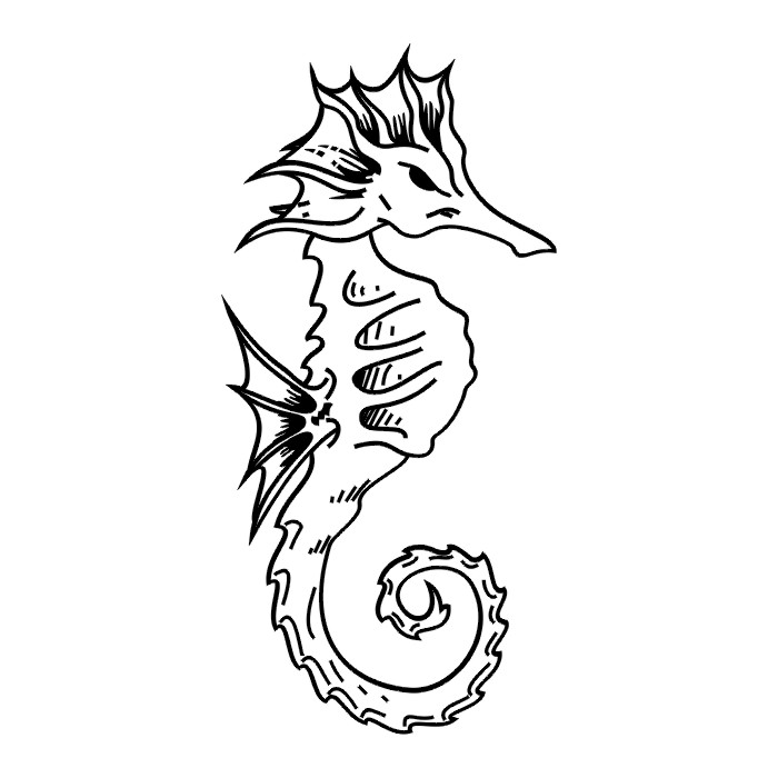 Japanese Tattoo Seahorse Tattoo
