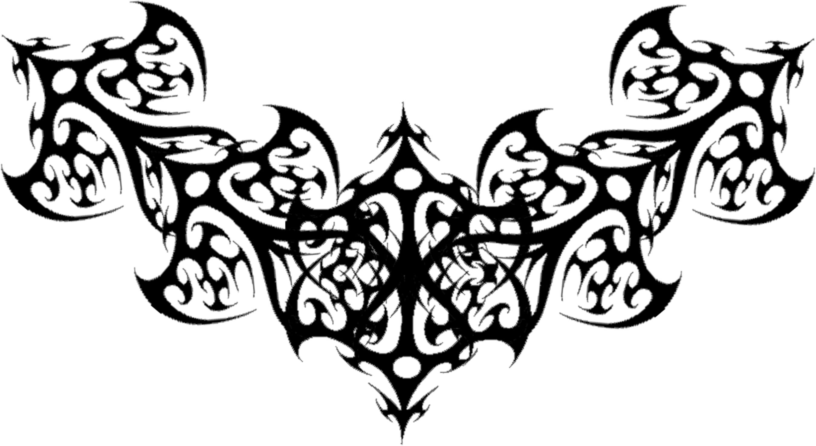 Set of ornate mandala symbols Gothic lace tattoo Celtic weave with sharp  corners Stock Photo  Alamy