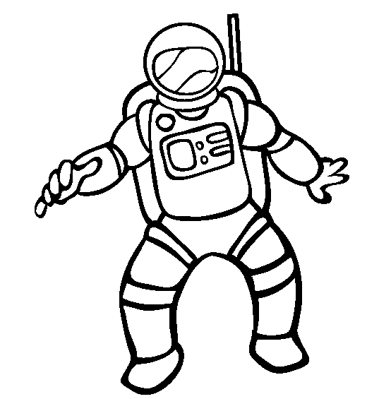Cartoon Astronaut Drawing - Kenmure