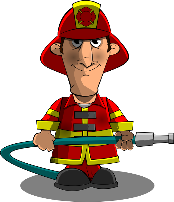 Free domain- Firefighter. | Clip-Art Frenzy | Clipart library