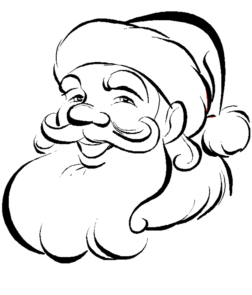 Santa claus drawing Black and White Stock Photos & Images - Alamy