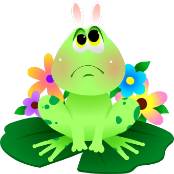Easter Frog clip art