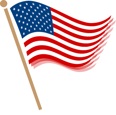 Pix For  Usa Flag Clip Art