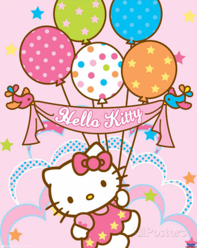 Hello Kitty With Balloons Images