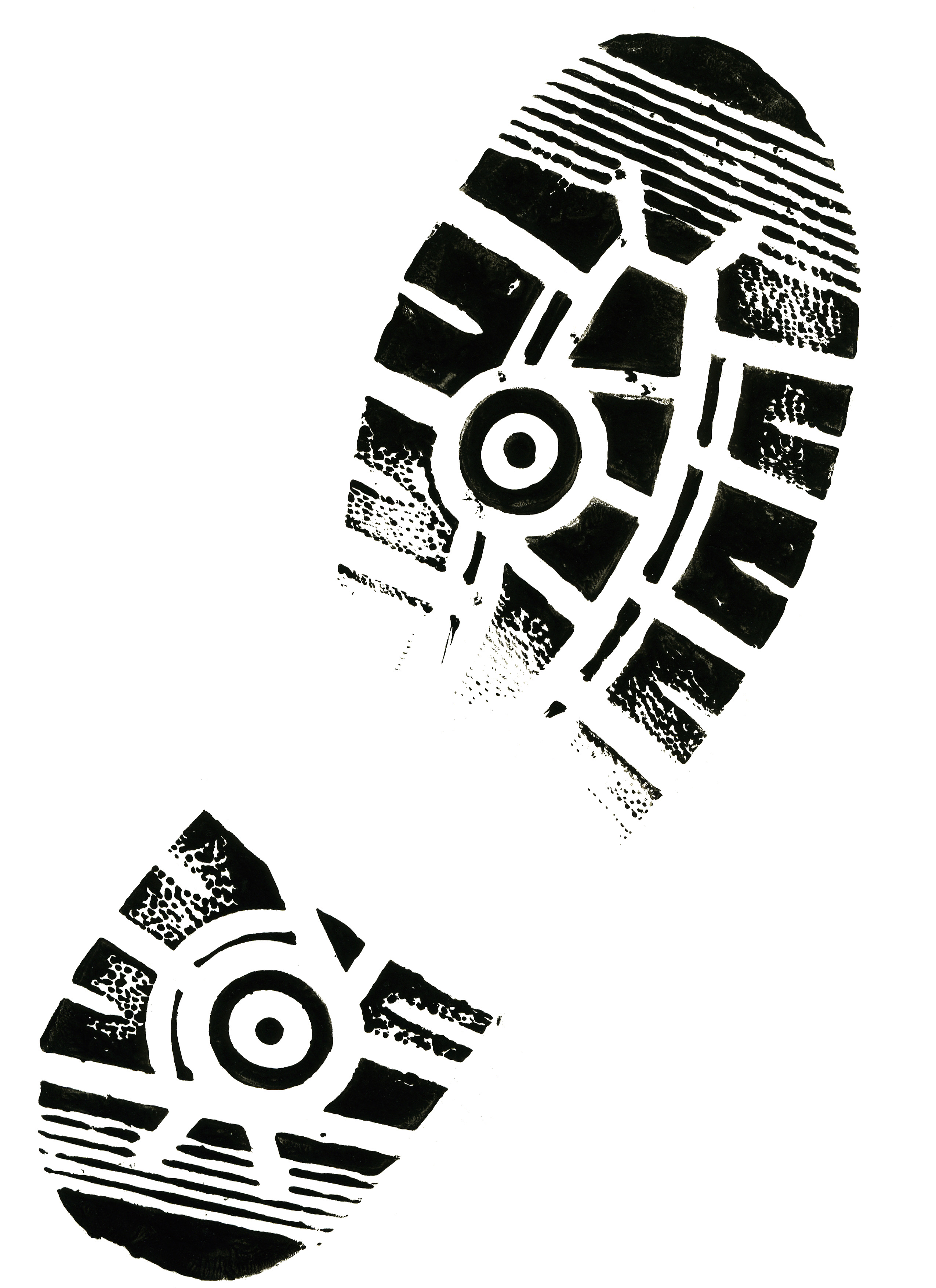 Running Shoe Print Clip Art