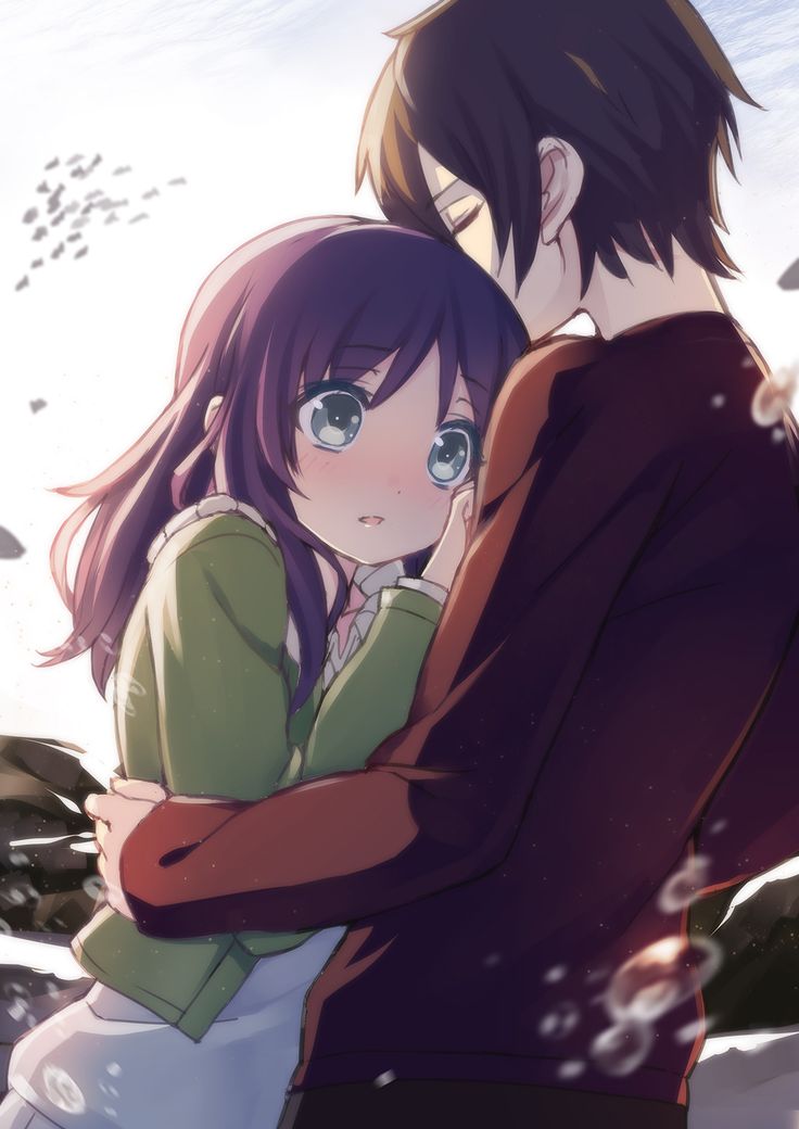anime surprise hug
